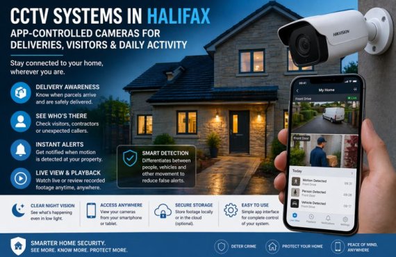 CCTV Systems in Halifax: App-Controlled Cameras for Keeping an Eye on Deliveries, Visitors and Daily Activity